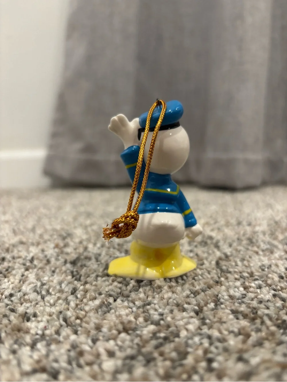Vintage Disney Donald Duck Christmas Ornament Made in Malaysia Collectible